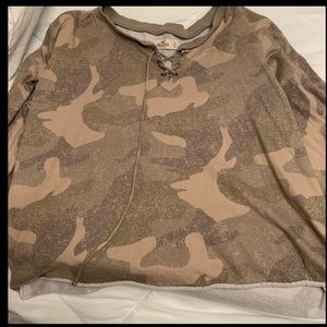 Camo hollister long sleeve top